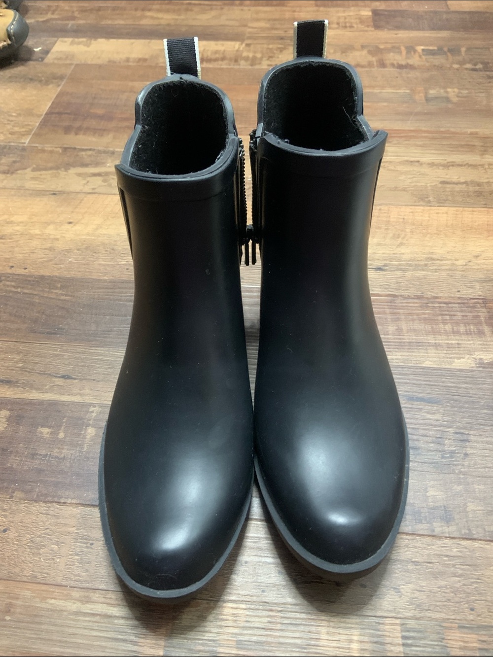 Black Women's Ankle Rain Boots